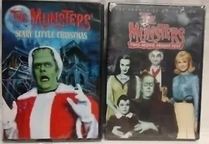 MUNSTERS MOVIES 2 DVDS PAIR SCARY LITTLE CHRISTMAS HALLOWEEN FRIGHT FEST SEALED - Bild 1 von 20