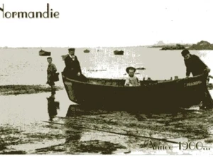 CP - Normandie - Années 1900 - Barque de pêche dans le Val de Saire - Picture 1 of 1
