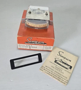 NOS Vintage Simpson 1542-E VU Meters - Zdjęcie 1 z 3