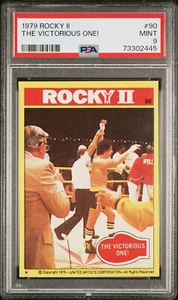 PSA 9 1979 Rocky II #90 Rocky Balboa Rookie Card Sylvester Stallone Topps Mint - Picture 1 of 2