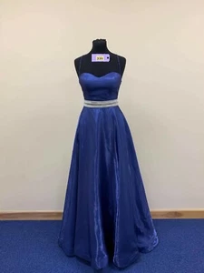 Pageant or prom dress from Rachel Allan in size 6 to 8. Dark blue code 339 - Picture 1 of 6