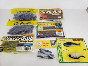 Fishing Lures Rubber Baits Berkley PowerBait Culprit Enforcer Shad Lot - Picture 1 of 4