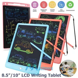 New LCD Screen Electronic Doodle Board Writing Drawing Tablet Colorful 8.5'' 10" - Picture 1 of 83