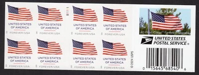 Scott #6021 Flag Booklet (BCA) of 20 Forever Stamps - MNH P#B1111 - Image 1 of 3