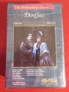 DON CARLO THE METROPOLITAN OPERA 1983 VHS 2-TAPE SET FACTORY SEALED VERDI OOP - Bild 1 von 10