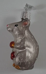 KLEINE MAUS ALTE WELT WEIHNACHTEN MINI GLAS ORNAMENT URLAUB BAUERNHOF SCHEUNE #29 - Bild 1 von 4