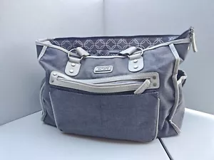 CARTER Heather Gray/Beige Large Diaper Bag/Fashion Tote - EUC - Picture 1 of 4