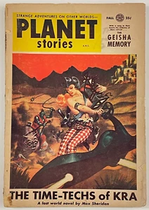 Planet Stories Fall 1954 Pulp Science Fiction Robert Sheckley Frank Kelly Freas - Picture 1 of 6