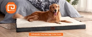 Orthopedic Dog Mattress Bed & Crate Mattress, Anti-Slip & Removable Cover - XL - Picture 1 of 13