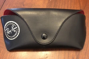 Gafas de sol Ray-Ban ópticas blandas estuche negro almacenamiento mediano rojo a presión - Imagen 1 de 6