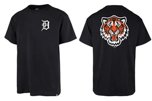 Camiseta MLB Detroit Tigers Backer Echo Cooperstown azul marino logotipo vintage béisbol - Imagen 1 de 3
