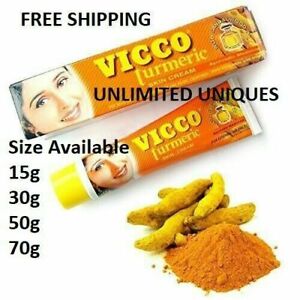 15g 30g 50g 70g VICCO Turmeric Skin Lightening Cream with Sandalwood Oil