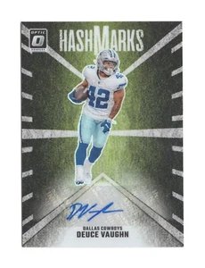2024 Panini Donruss Optic Hash Marks Prizm Deuce Vaughn Auto #HM-DVN - Cowboys - Picture 1 of 2