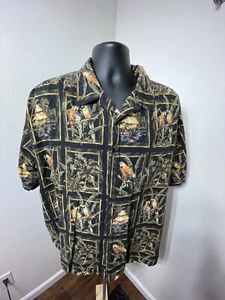 North River Hawaiihemd Herren XL Tropical Button Down Kragen Papageien - Bild 1 von 10