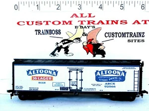 HO SCALE CUSTOM LETTERED ALTOONA PA. BEER REEFER 🍺🍺🍺🍺 - Picture 1 of 11