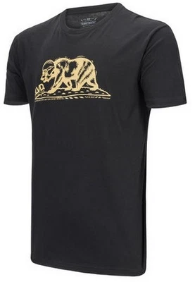 Camiseta negra de manga corta Cortech Cali Bear para hombre Foto 1 de 2