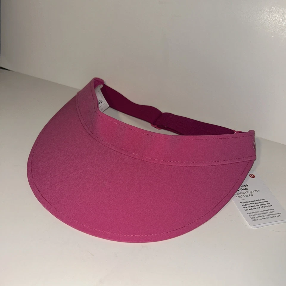 Visera para correr Lululemon para mujer de ritmo rápido banda ancha rosa secado rápido sistema operativo Foto 1 de 4