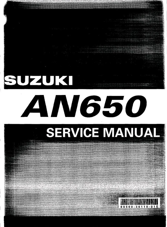 MANUALE RIVISTA OFFICINA RIPARAZIONE PDF SUZUKI BURGMAN ANNO 650 2003 FRANCESE - Immagine 1 di 2