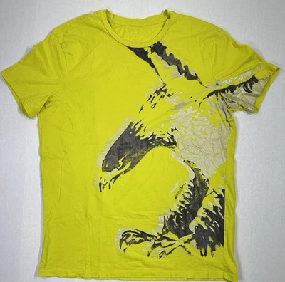 Camiseta Armani Exchange A|X Gráfica Estampado Águila Amarilla Metálica Para Hombre Grande Foto 1 de 4