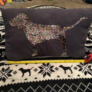 VS PINK VINTAGE Y2K THROW DISPLAY DIY BLING PUP DOG HTF HOMEMADE PILLOW - Picture 1 of 4