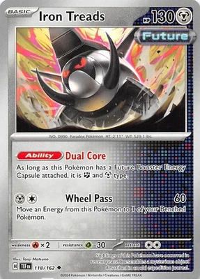 Iron Treads 118/162 SV05 Temporal Forces Pokemon 009100 - Image 1 of 2