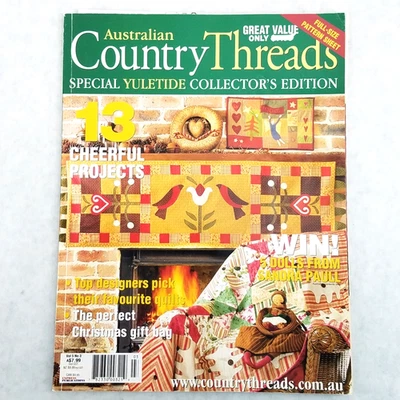 Australian Country Threads Magazine Yuletide Christmas 2005 w/Full Pattern Sheet - Image 1 of 4