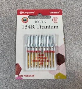 Viking Titanium 134R 100/16 confezione da 10 aghi per macchina da cucire - Foto 1 di 2