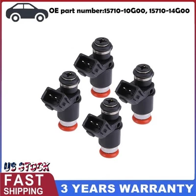 4Pcs Fuel Injector 15710-10G00 For Suzuki GSX-R1000 GSXR1000 2003 2004 2005 2006 - Image 1 of 4