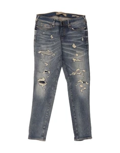 GUESS Mens Sonny Distressed Tapered Jeans W31 L32 Blue Cotton BH09 - Picture 1 of 4