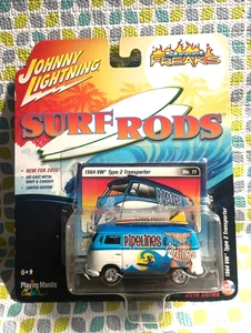 JOHNNY LIGHTNING SURF RODS 1964 VOLKSWAGEN TYPE 2 TRANSPORTER NEW - Picture 1 of 7