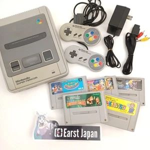 Consola Nintendo Super Famicom + Juego de 5 Plataformas Aleatorio Probado Funcionando - Imagen 1 de 5