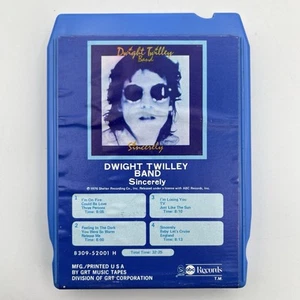 Dwight Twilley Band - Sincerely - Restored 8 Track Tape - New Pad and Splice - Imagen 1 de 6