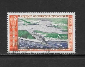 FRENCH WEST AFRICA SCOTT C16 USED VF - 1951 500fr  AIRMAIL ISSUE - Picture 1 of 2