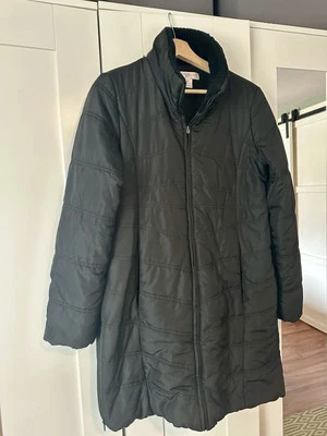 Motherhood Maternity Black Mid Length Quilted Puffer Coat~Size Small - Image 1 of 4