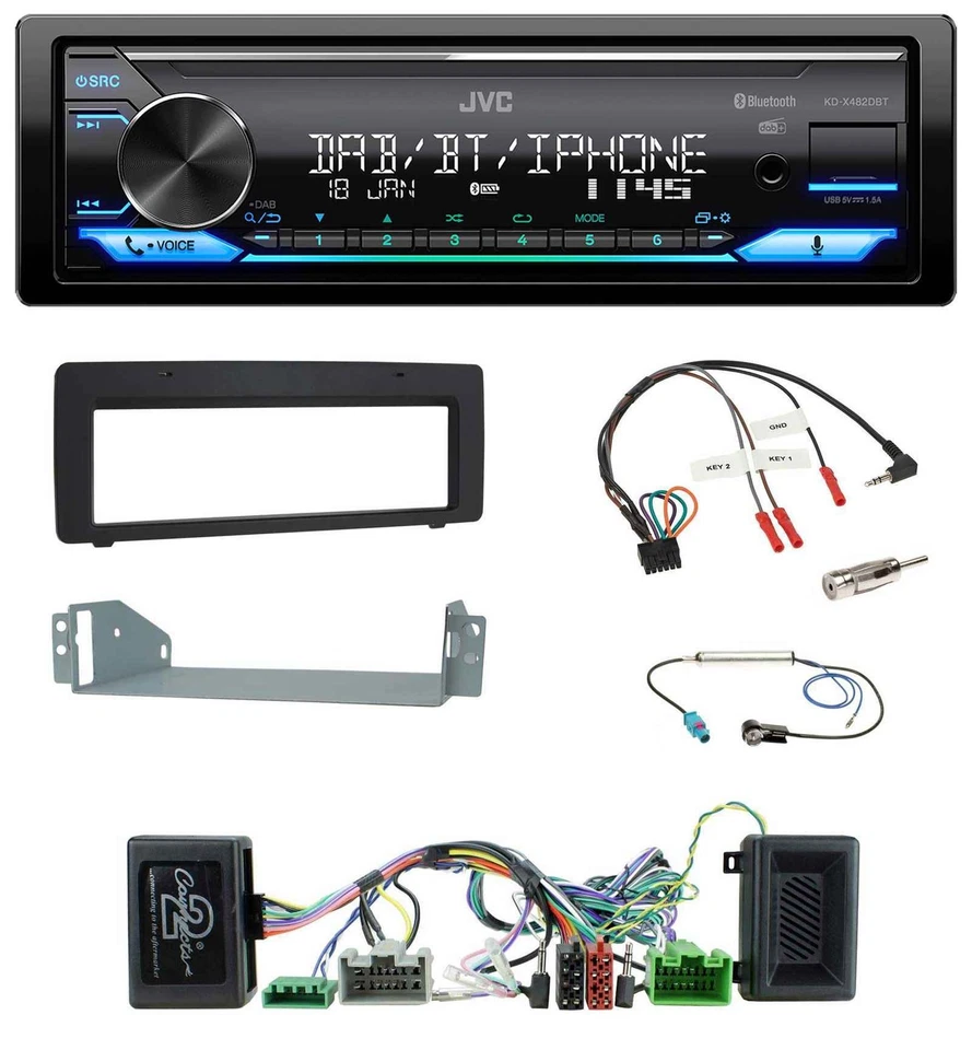 JVC Bluetooth DAB USB Lenkrad Autoradio für Volvo V70 XC70 2007-2011 S80 2006-20 - Bild 1 von 4