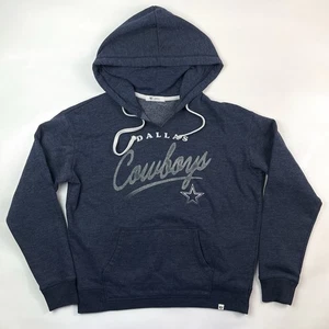 47 Brand Navy Dallas Cowboys Pullover Hoodie Sweatshirt Women’s Size S - Picture 1 of 9