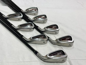 Nickent Genex Titanium ARC Irons 3-PW RH Graphite S Flex + Jumbo Grips | Nice! - Picture 1 of 15