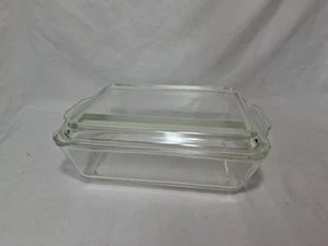 Pyrex 1.5L 503-B Clear Glass Storage/Cooking Dish with chipped lid 503-C - Picture 1 of 9