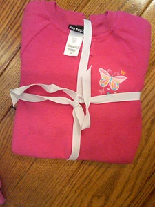 NWT JOE BOXER TODDLER GIRLS FLEECE BLANKET SLEEPER HOT PINK WITH BUTTERFLY 4T - Bild 1 von 1