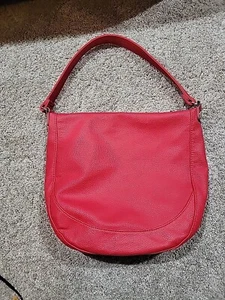 Jewell Thirty One Handbag Women Large Red Hobo Lined Purse Shoulder Bag - Picture 1 of 8