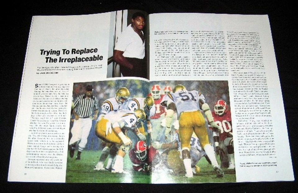 GEORGIA BULLDOGS FÚTBOL 1983 VICTORIA SOBRE UCLA DESPUÉS DE HERCHEL WALKER PICTÓRICO Foto 1 de 1