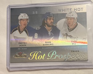 2013-14 Fleer Showcase SSP White Hot 3/9 Zach Sill Dmitrij Jaskin #119 Rookie RC