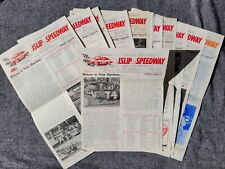 1970s Islip Speedway 18 Newsletters, Long Island, New York 