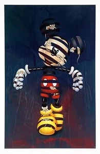 SUPER A "ENCAGED MICKEY” SIGNED SCREEN PRINT - Picture 1 of 1