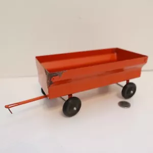 Rare VTG 1960's Ertl Pressed Metal Farm Wagon Tailgate Opens USA Collectible HTF - Picture 1 of 4