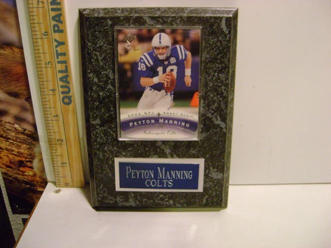 NFL INDIANAPOLIS COLTS PEYTON MANNING 5" x 7" CARD PLAQUE Cover