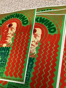HAWKWIND Round House Chalk Farm POSTER great A3 reproduction - Picture 1 of 16