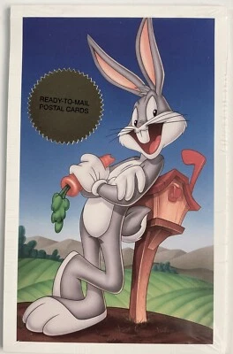 Bugs Bunny U.S: #UX251a Postal Cards, Book of 10 in orig. USPS Package Unopened - Image 1 of 3