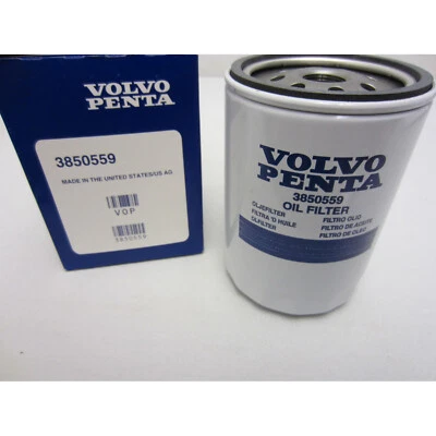 Volvo Penta New OEM Remote Oil Filter 3850559 4.3L, 5.0L, 5.7L, 7.4L, 8.2L - Image 1 of 4