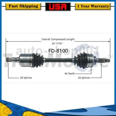 Front Left CV Axle Joint Shaft For Mazda Tribute 2004 2003 2002 2001 - Image 1 of 2